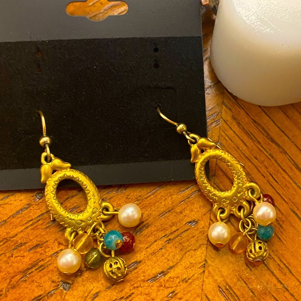 Vintage 1 1/2 inch earrings